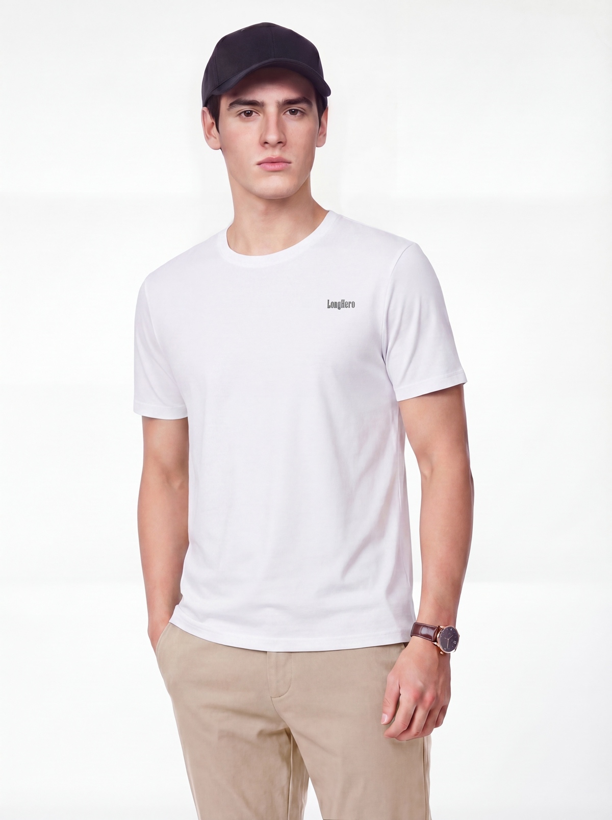 Men's round neck T-shirt LHMT002