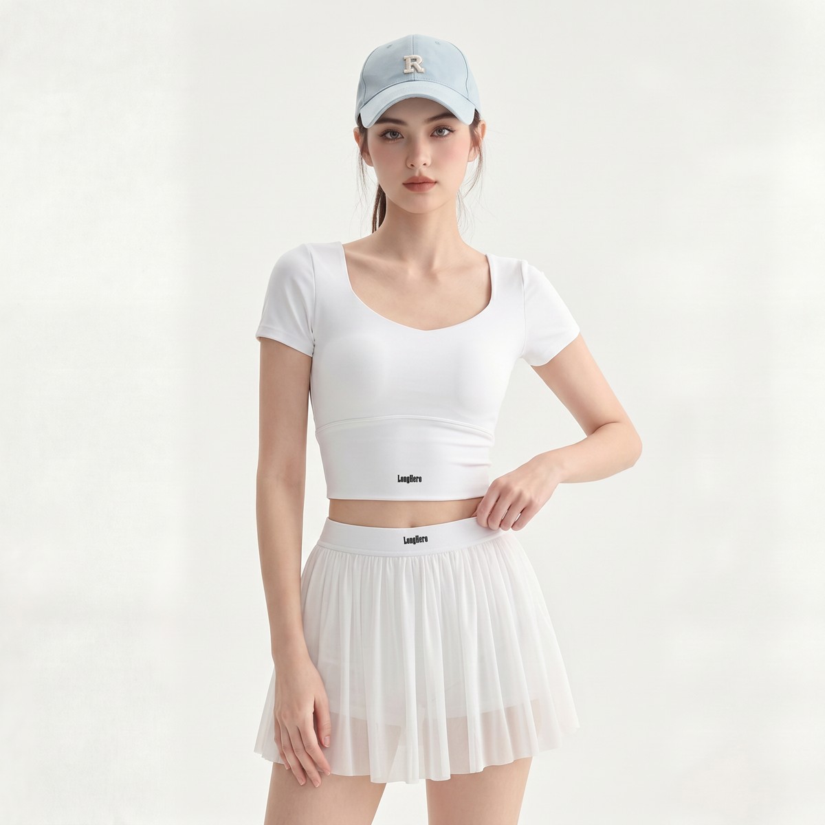 Women's Back Mesh Sports Set LHNT008